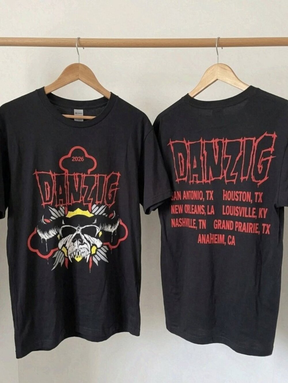 Danzig North America Tour Demon Skull T-shirt Reprint